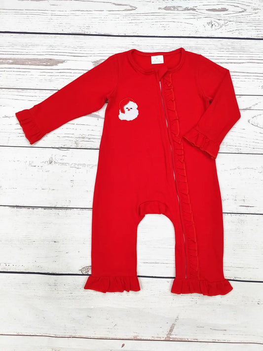 Christmas Santa Appliqué Zip Sleeper