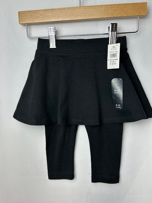 Baby Gap Black Pants w/Skirt 6-12M w/tags
