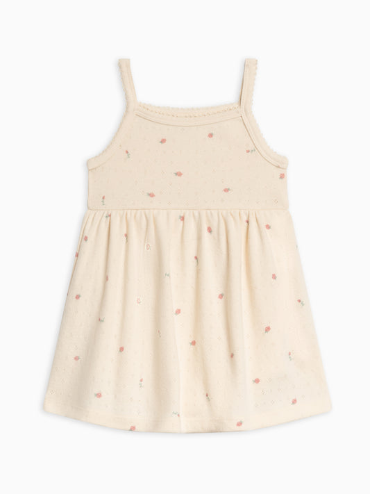 Organic Baby Soleil Pointelle Bodysuit Dress