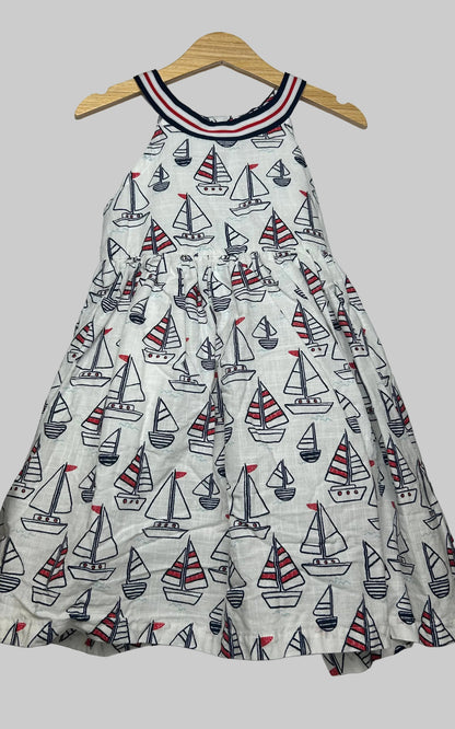 Little Me Sailboat Dress 4T