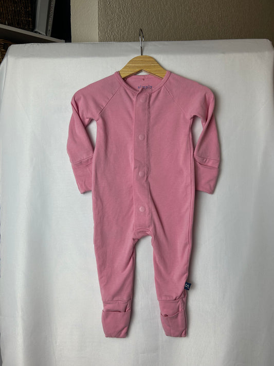 Simply Mag Me LS Pink Jumpsuit 3-6M
