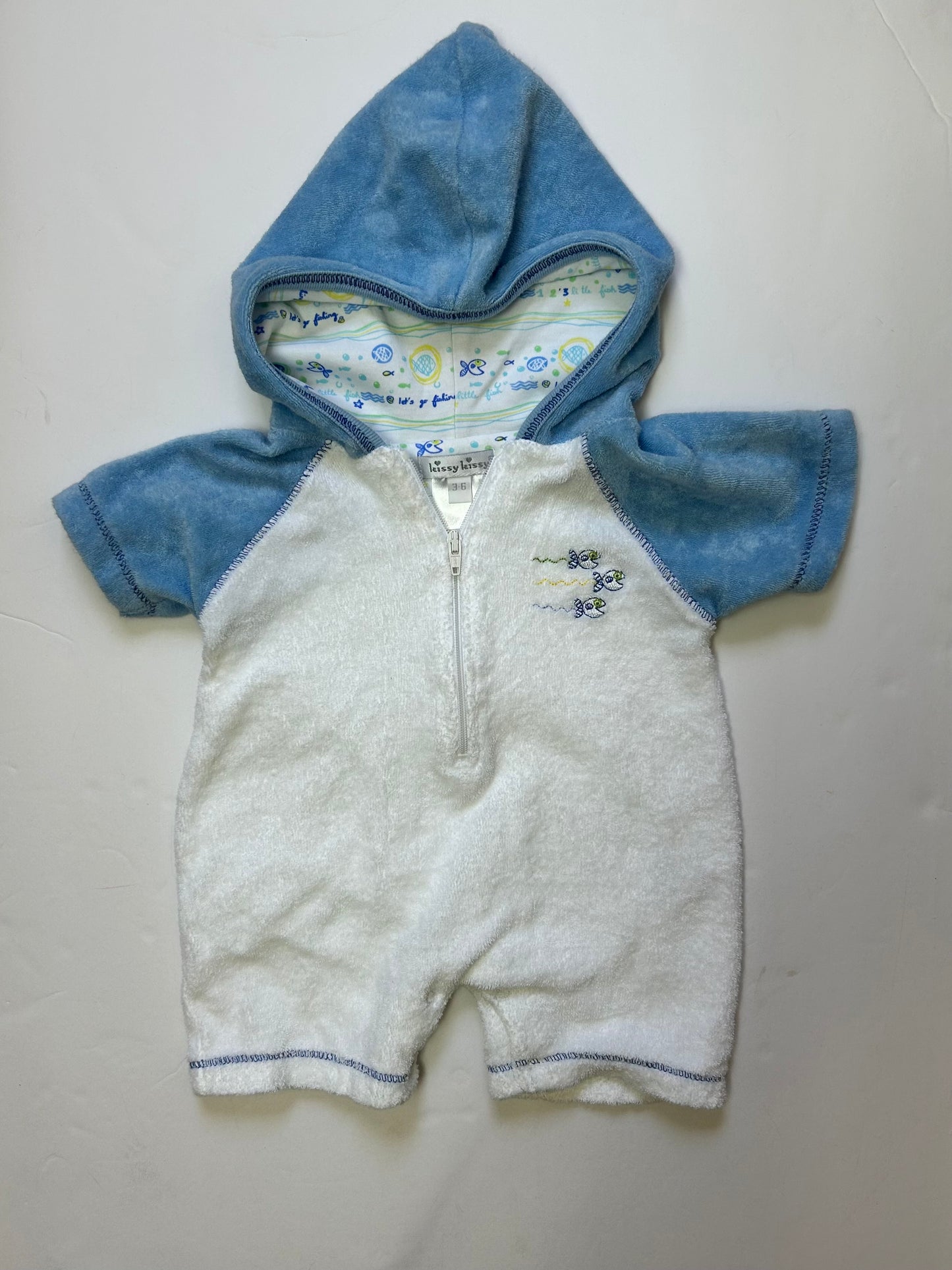 Kissy Kissy Terry Cloth Romper 3-6M