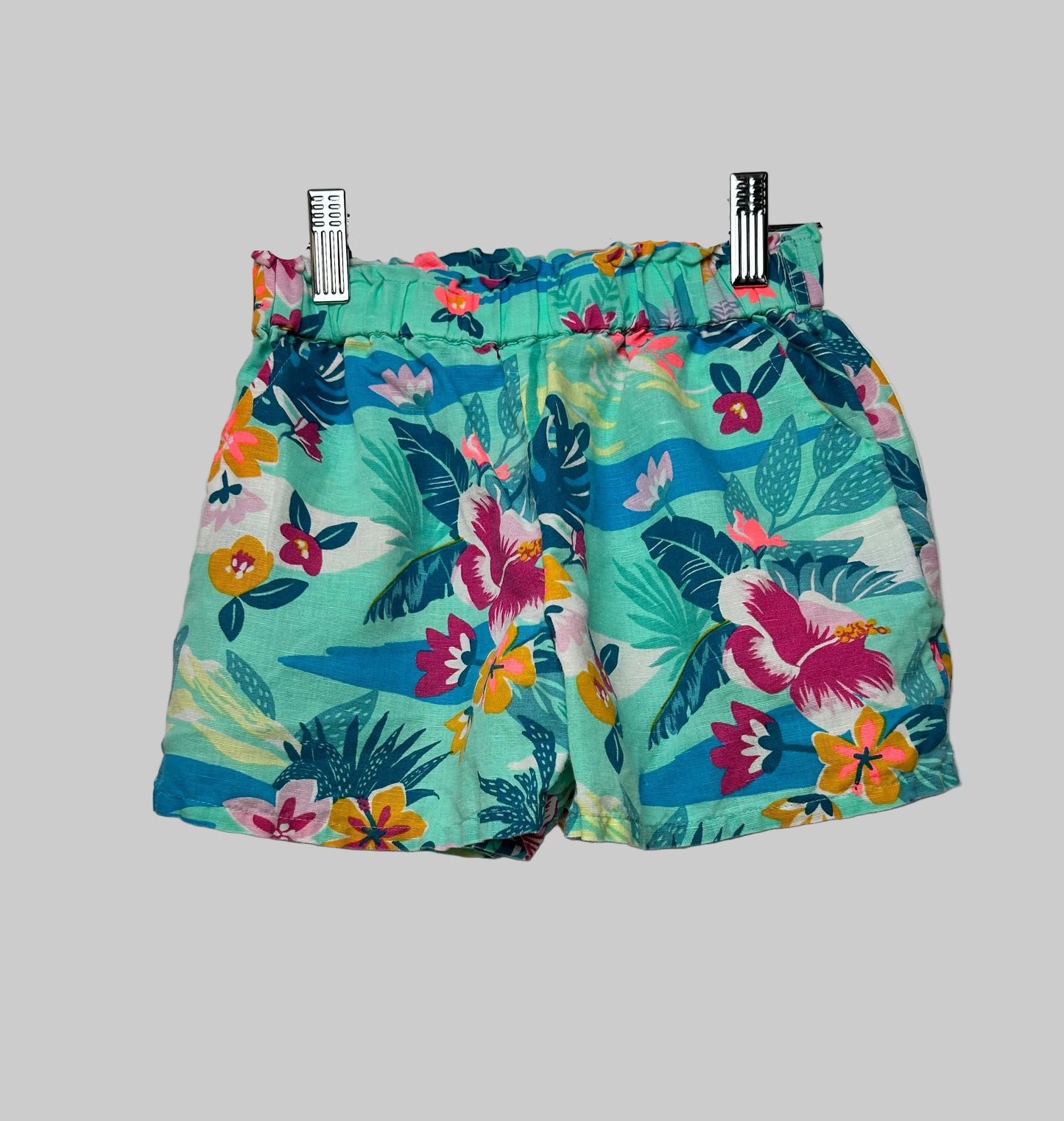 Monsoon Tropical Print Shorts 4T