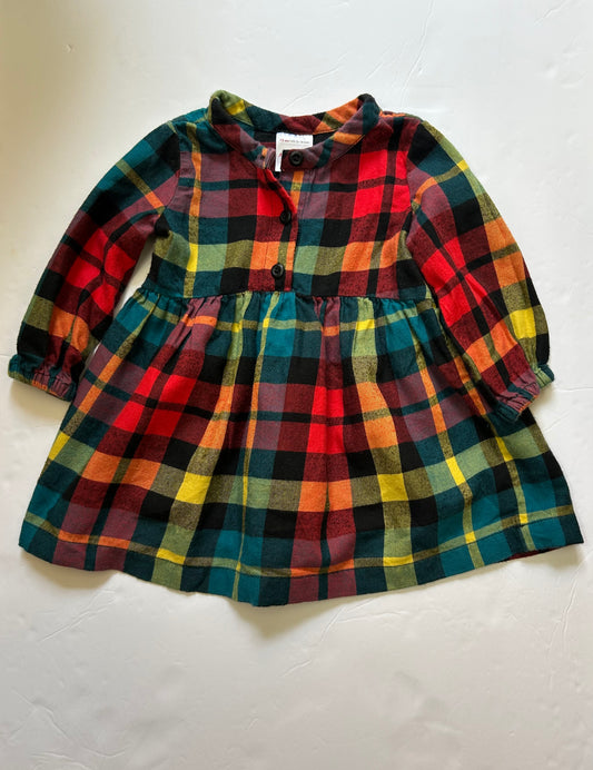 Hanna Andersson Flannel Plaid Dress 12-18m