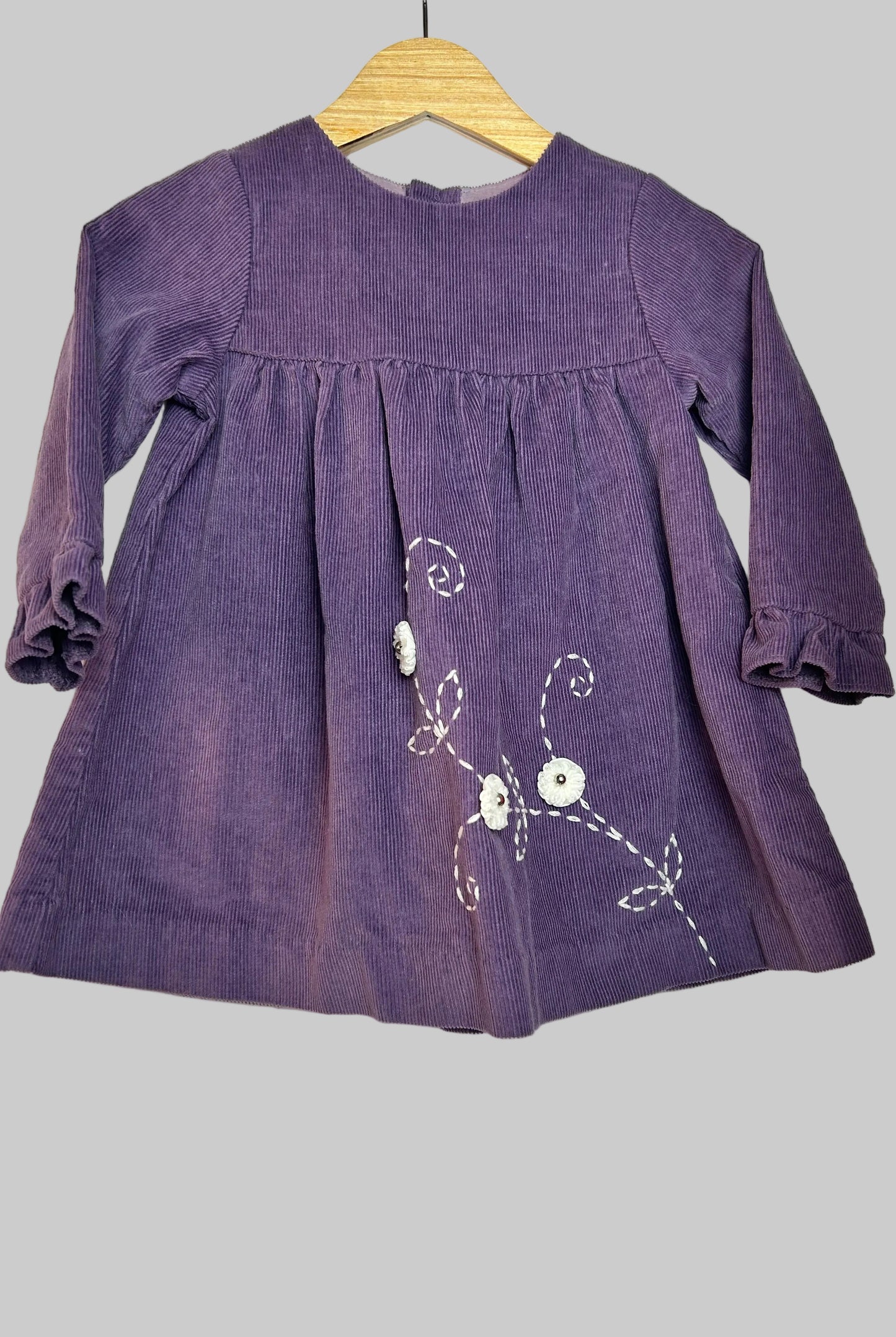 La Fleur & Le Papillon Corduroy Dress 18M