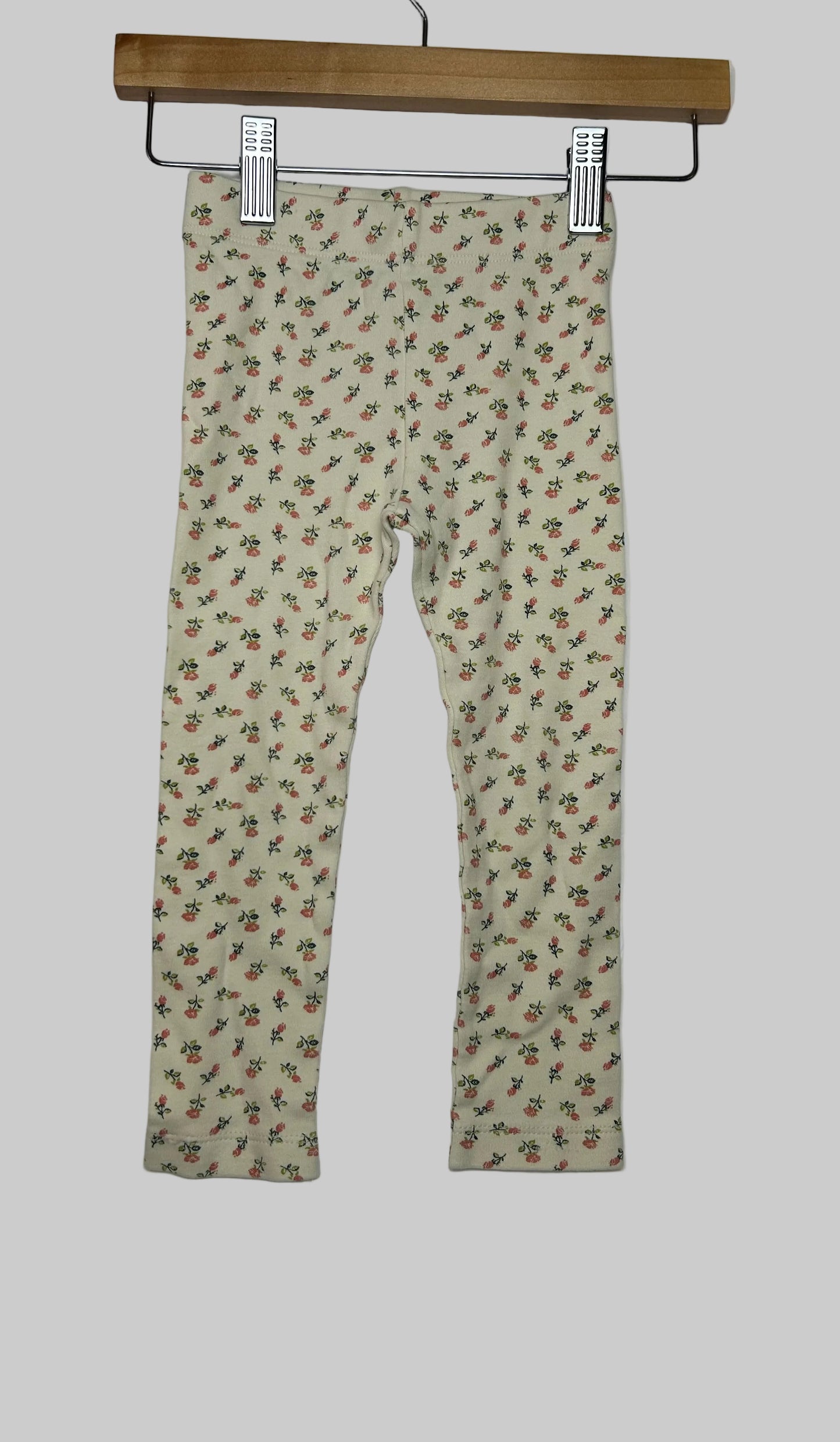 Kate Quinn Cream Floral Leggings 2T