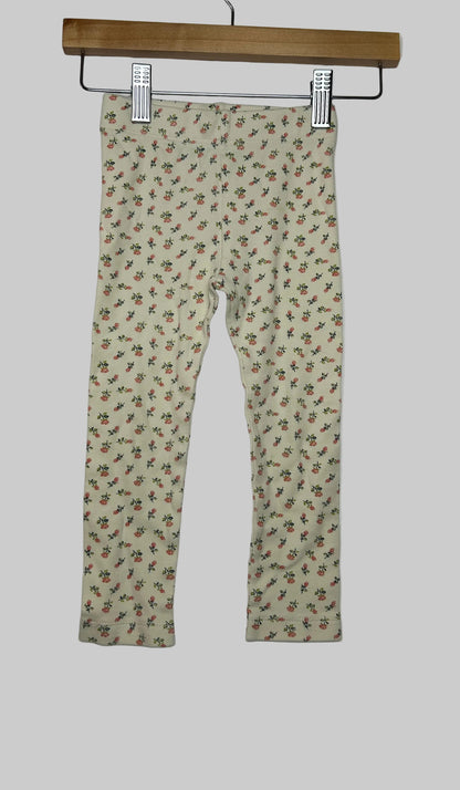 Kate Quinn Cream Floral Leggings 2T