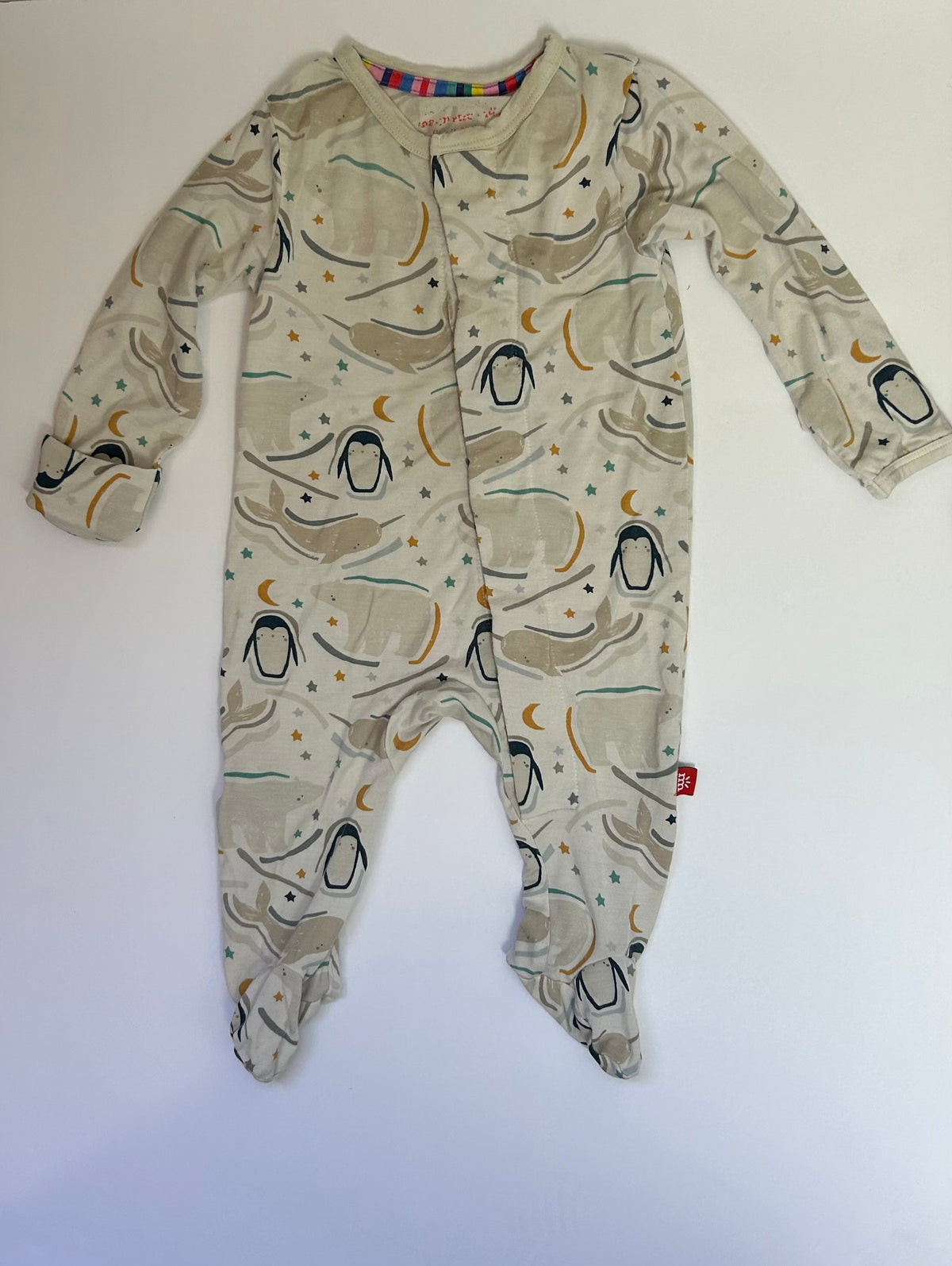 Magnetic Me Narwhal Footie 0-3M