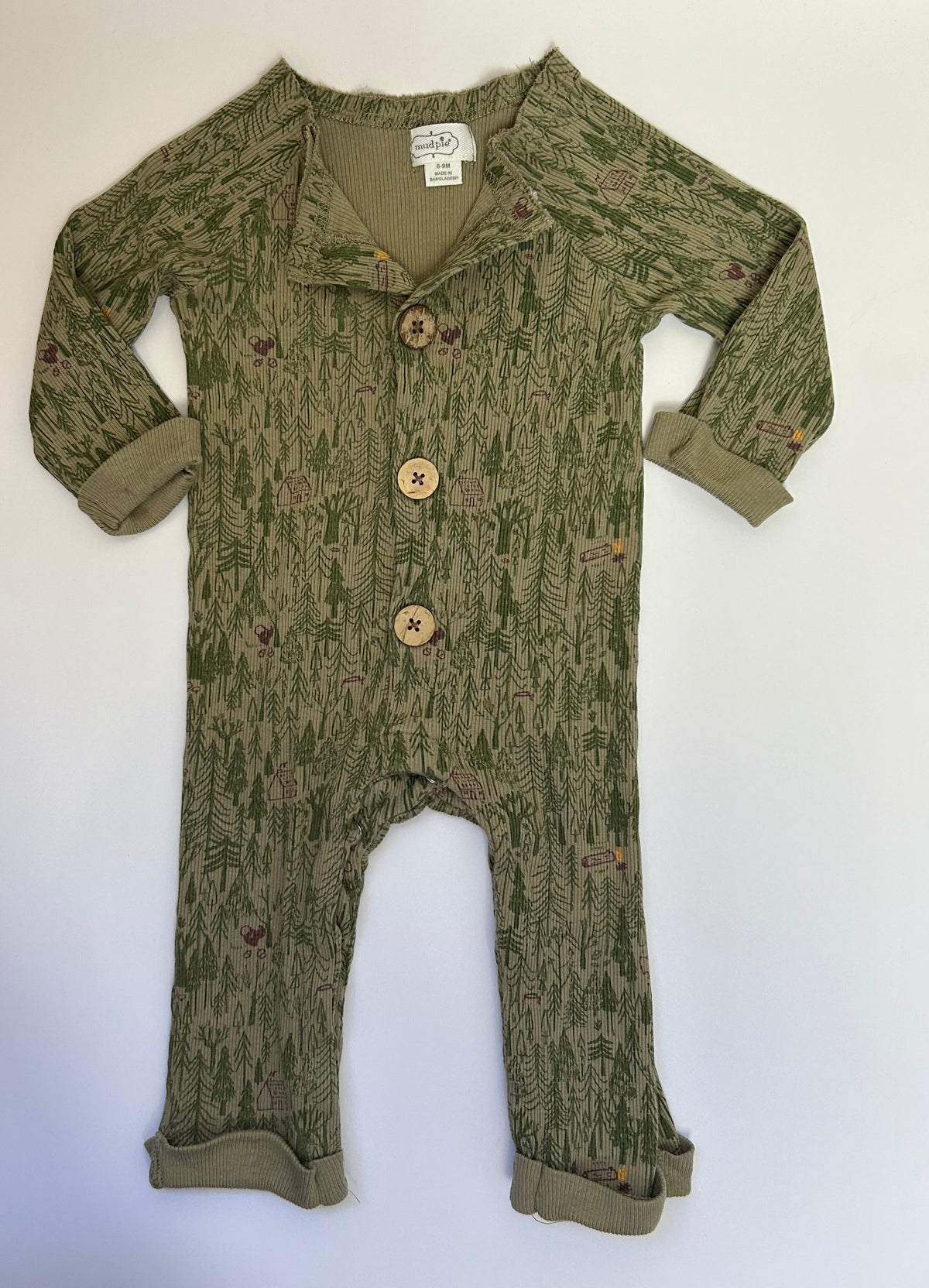 Mudpie Green LS Jumper 6-9M