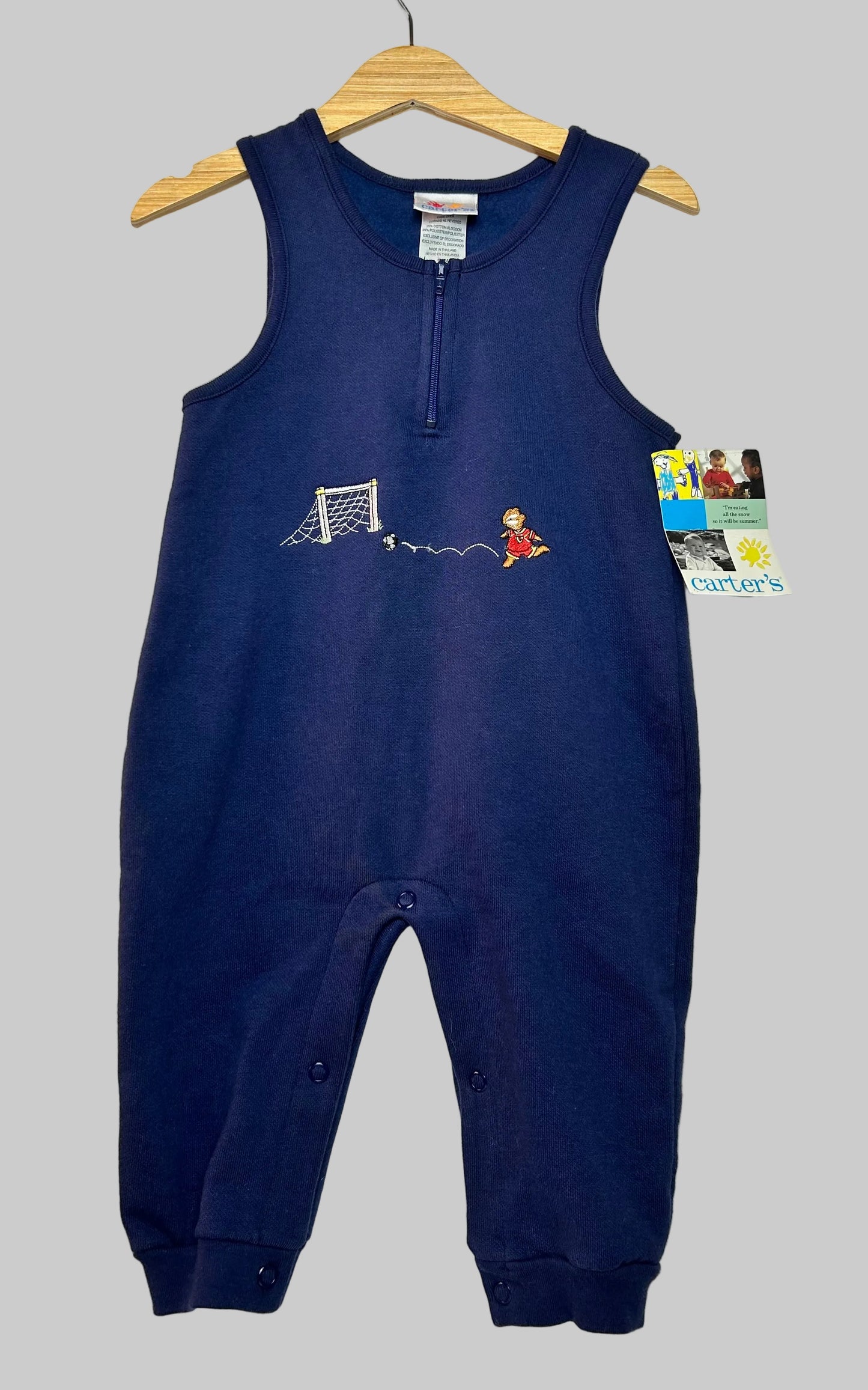 Carter’s Vintage Soccer Jumpsuit NWT 6-9M
