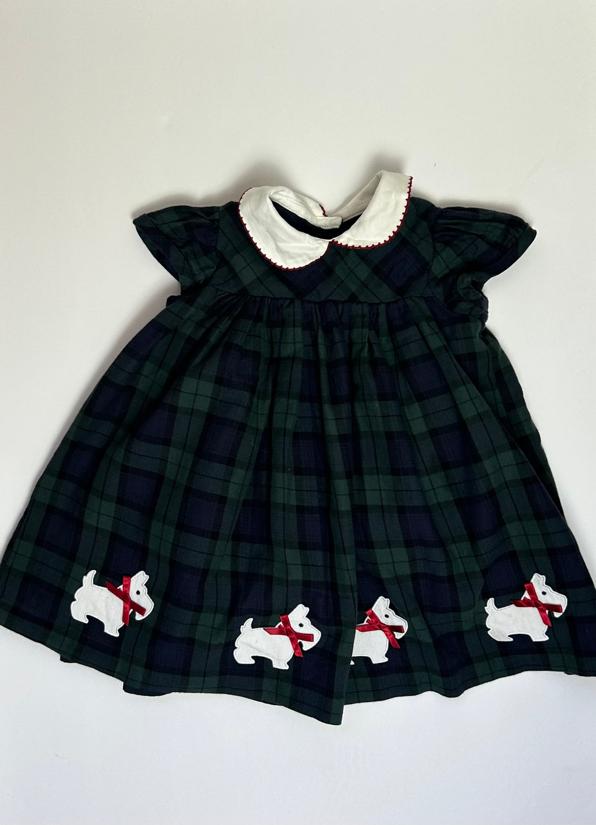 Confiture Green Tartan SS Dress 12/18M