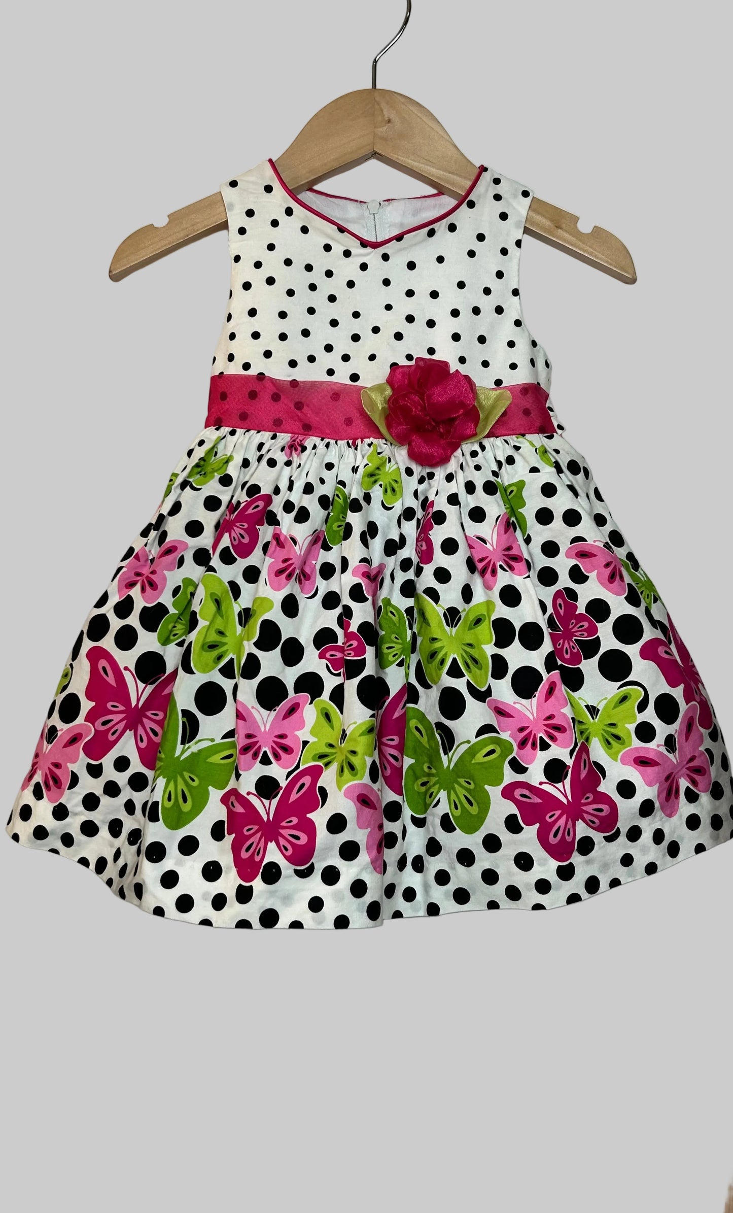 Jessica Ann Polka Dot Dress 12M