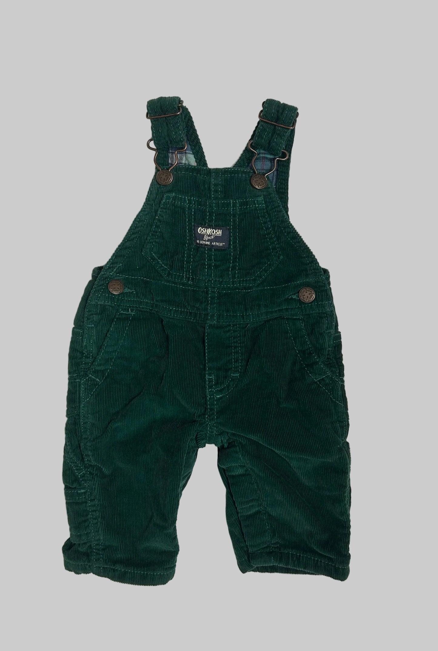 OshKosh Green Cord Overalls 3M