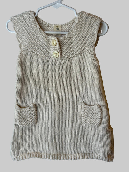 Tucker Tate Cream Sweater Dress 18M