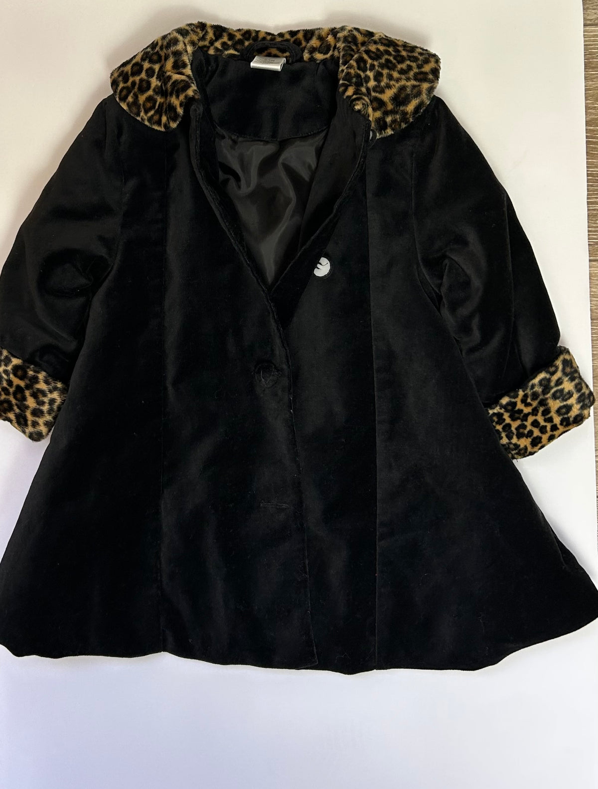 Starting Out Black Velvet Coat 24M