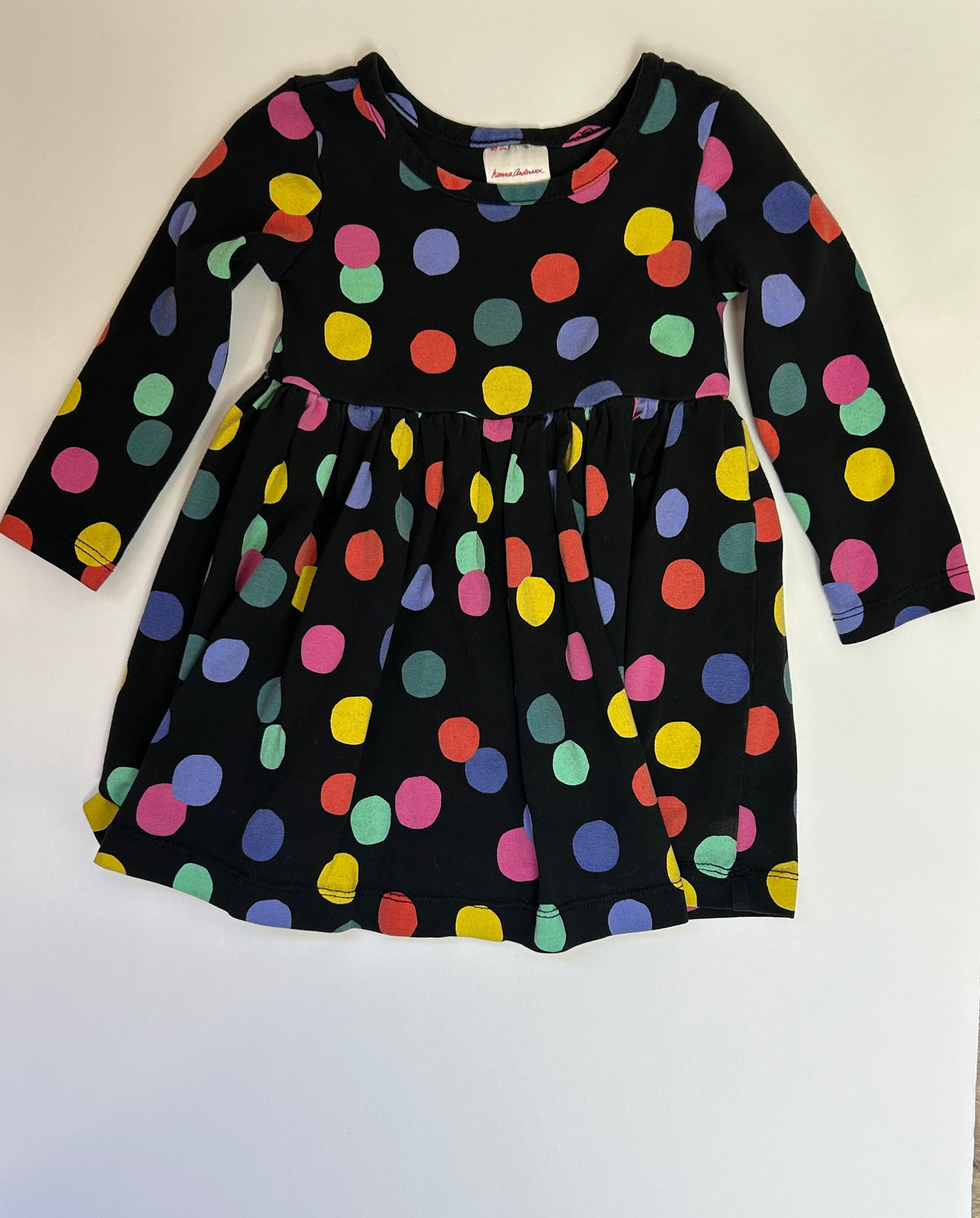 Hanna Andersson Black Dot Dress 18-24M
