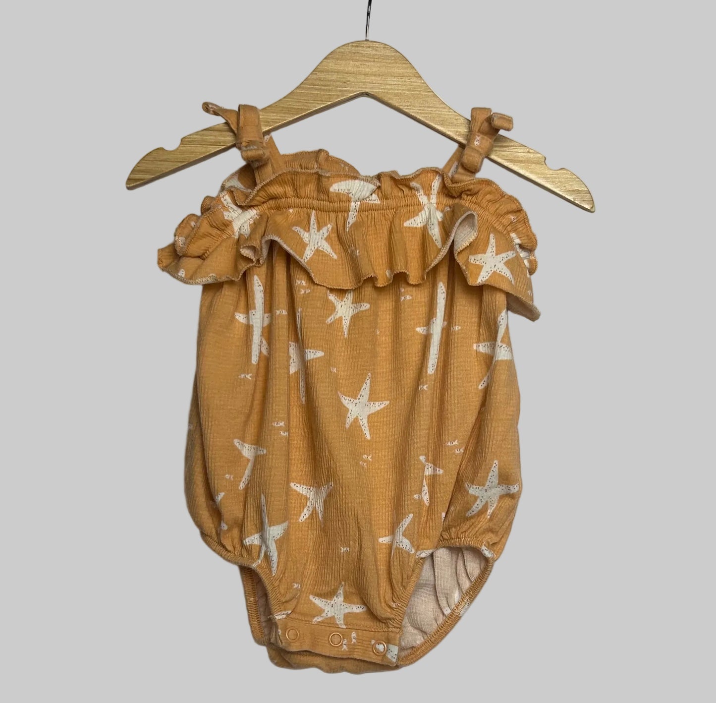 Little Co. Orange Romper 3M