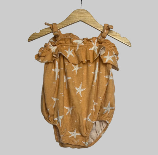 Little Co. Orange Romper 3M