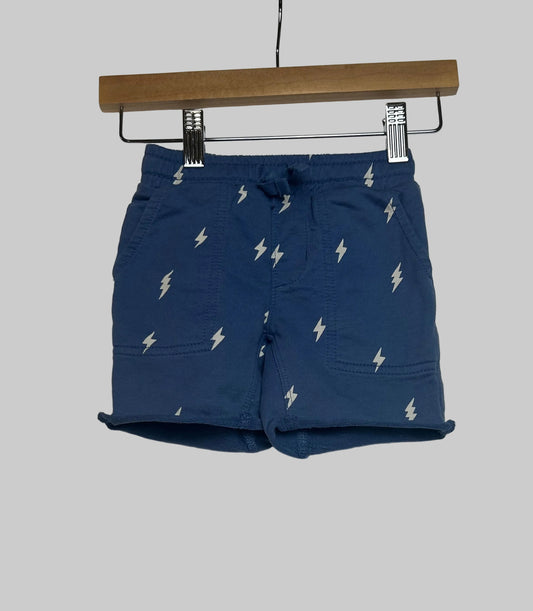 Tea Blue Lightning Bolt Shorts 2T