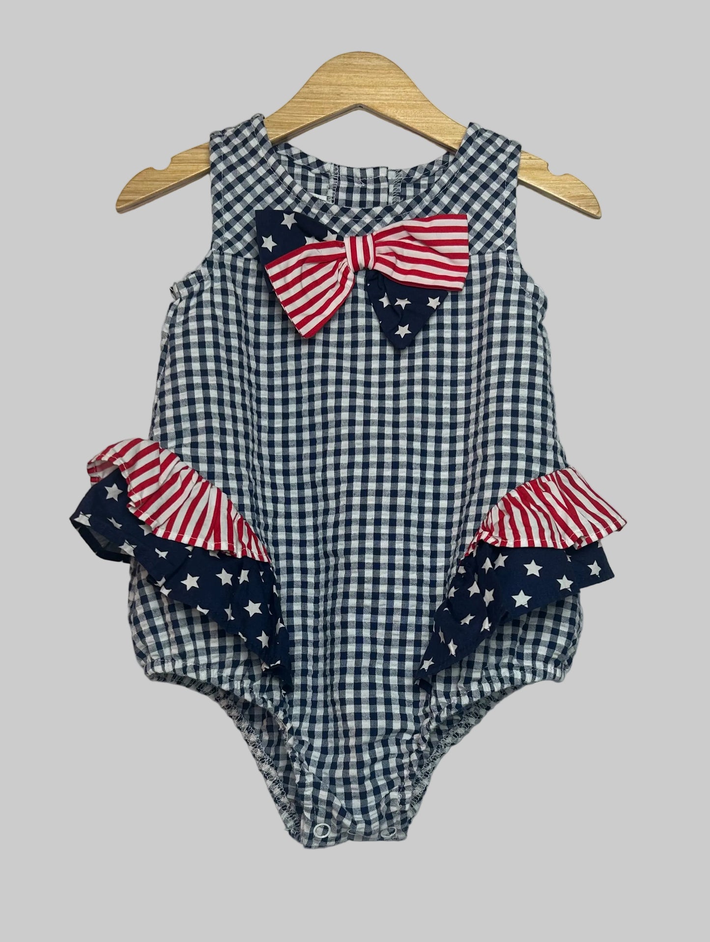 Bonnie Baby Patriotic Bubble Romper 18M