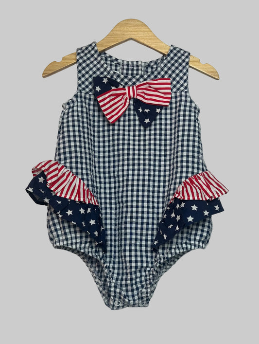 Bonnie Baby Patriotic Bubble Romper 18M