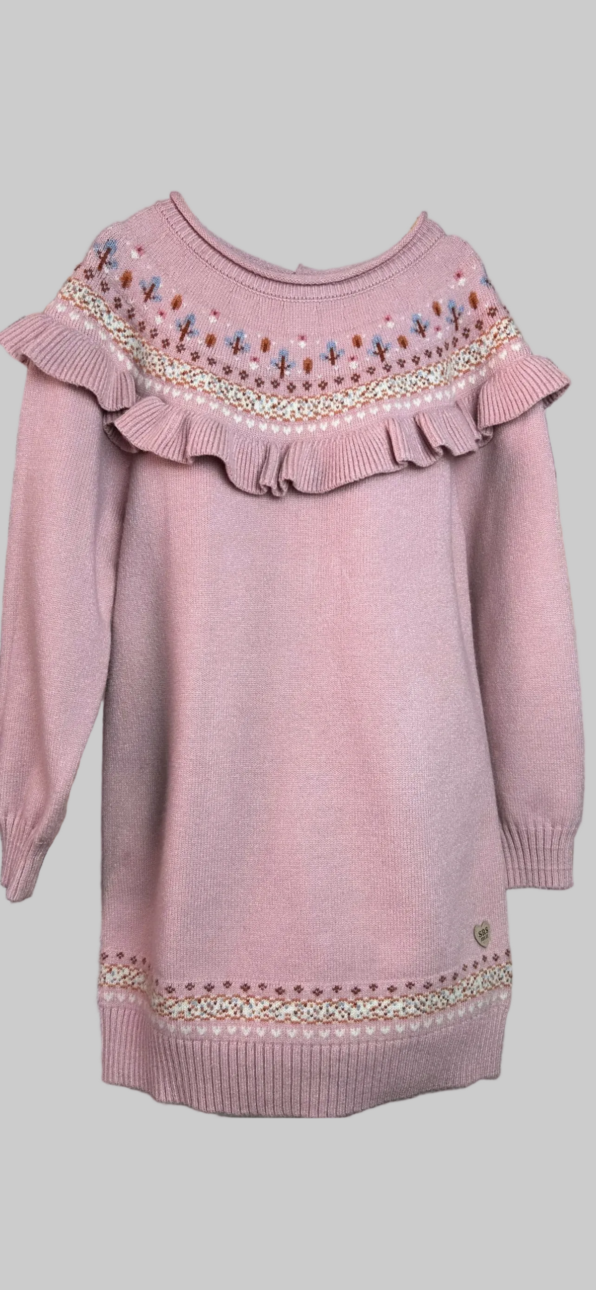 Souris Mini Pink Sweater Dress 7