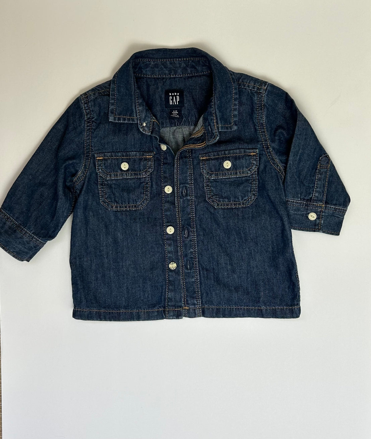 Baby Gap LS Denim Top 6-12M