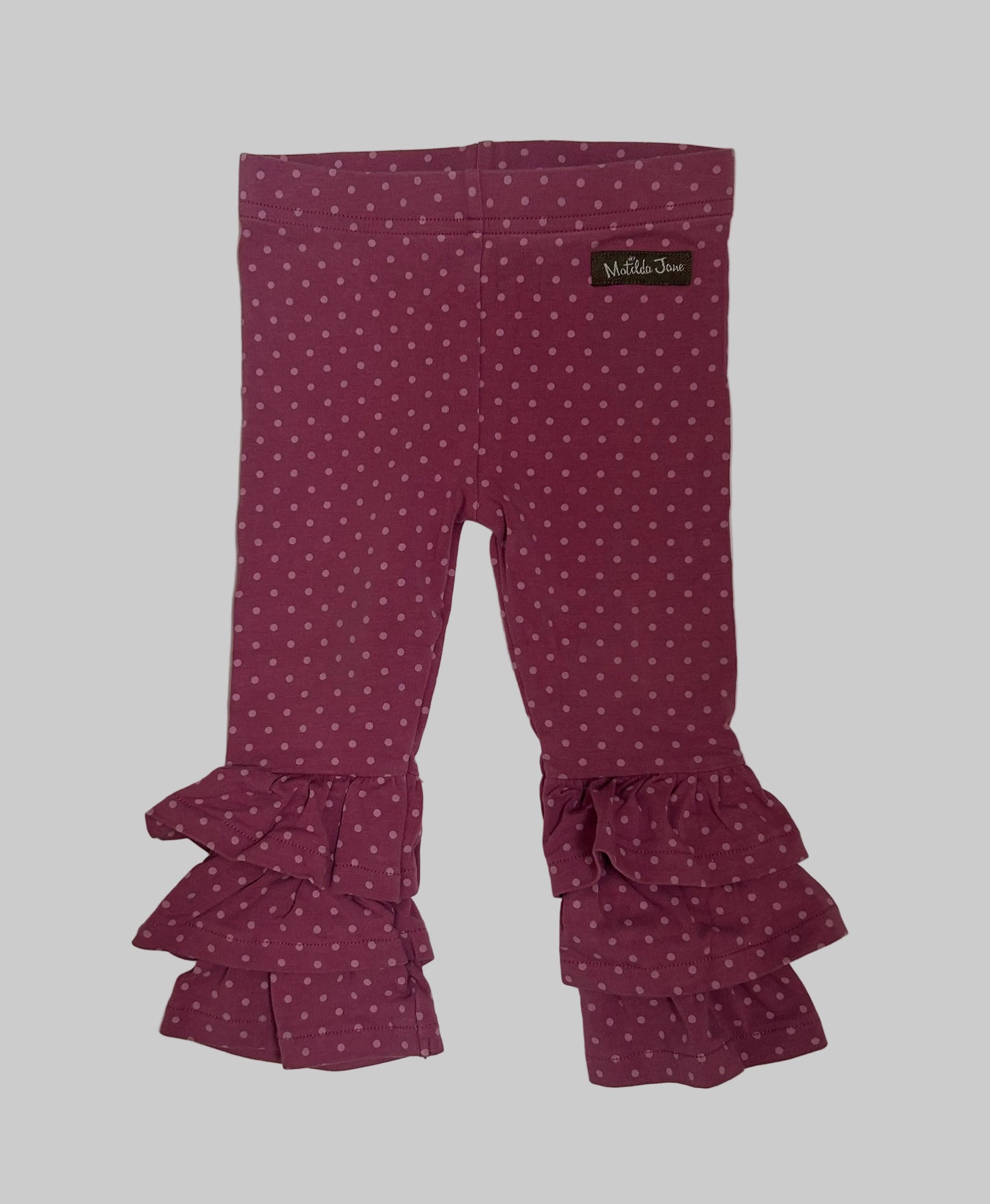 Matilda Jane Pink Dot Leggings 12-18M