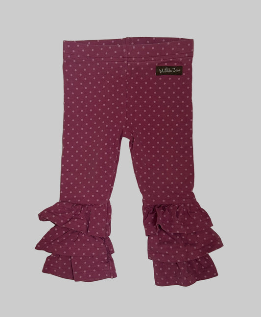 Matilda Jane Pink Dot Leggings 12-18M