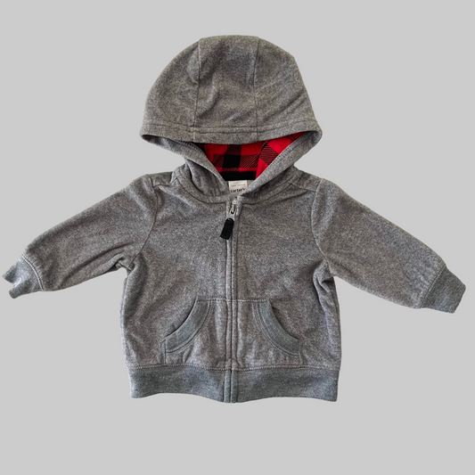 Carter's Gray Zip Jacket w/Hood 3M