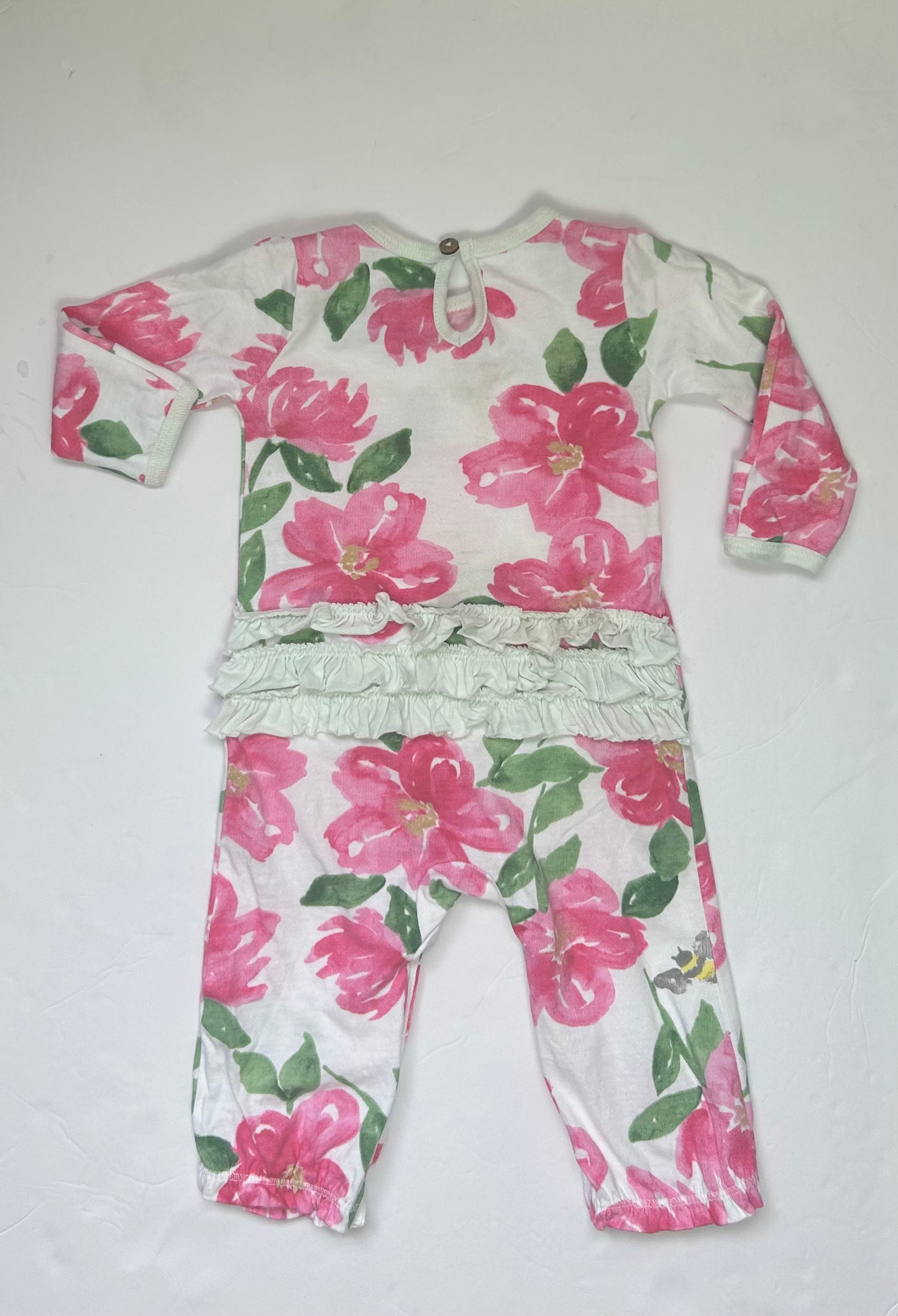 Burt’s Bees Baby Pink Floral Jumper 0-3M
