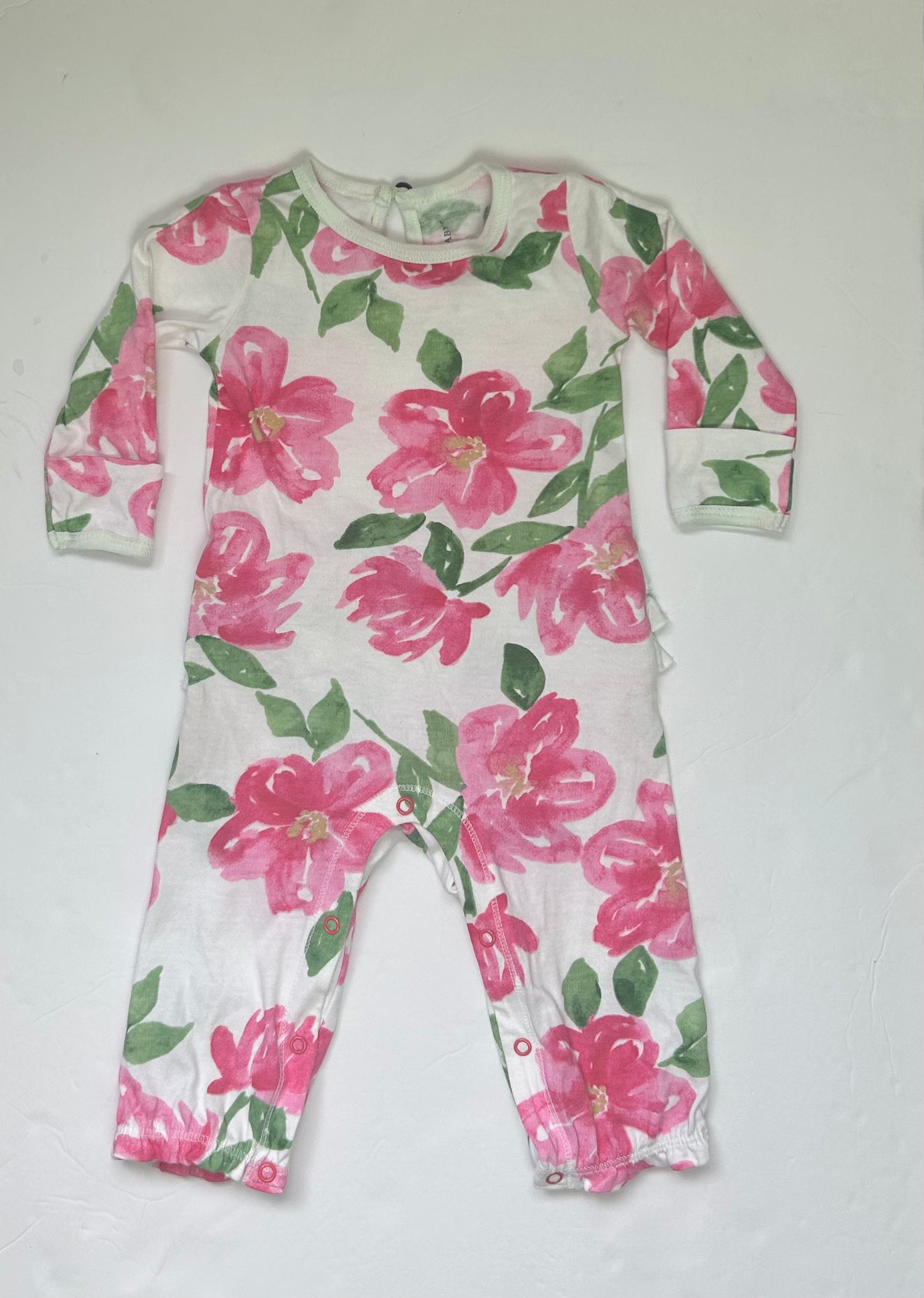 Burt’s Bees Baby Pink Floral Jumper 0-3M