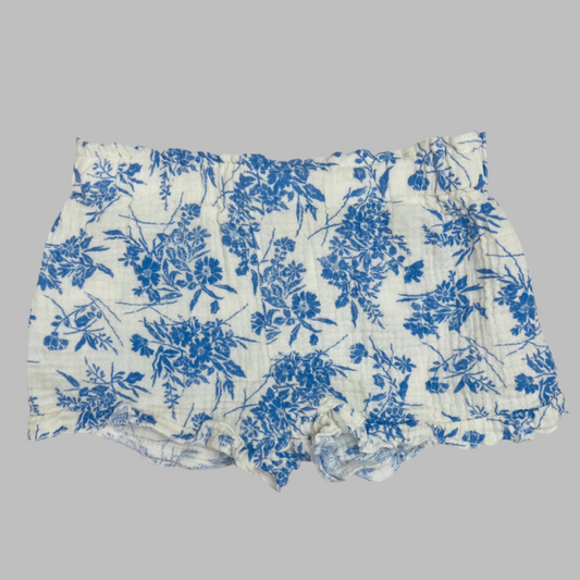 Btween Blue and White Floral Shorts 4T