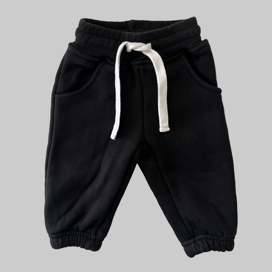 Little Bipsy Black Sweat Pants 0-3M