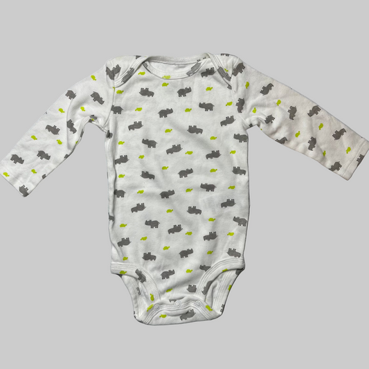 Simple Joys Rhino LS Onesie 3-6M