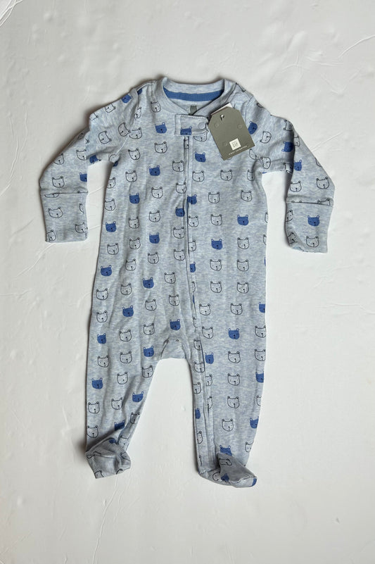 Baby Gap Blue Bear Footie 0-3M. NWT