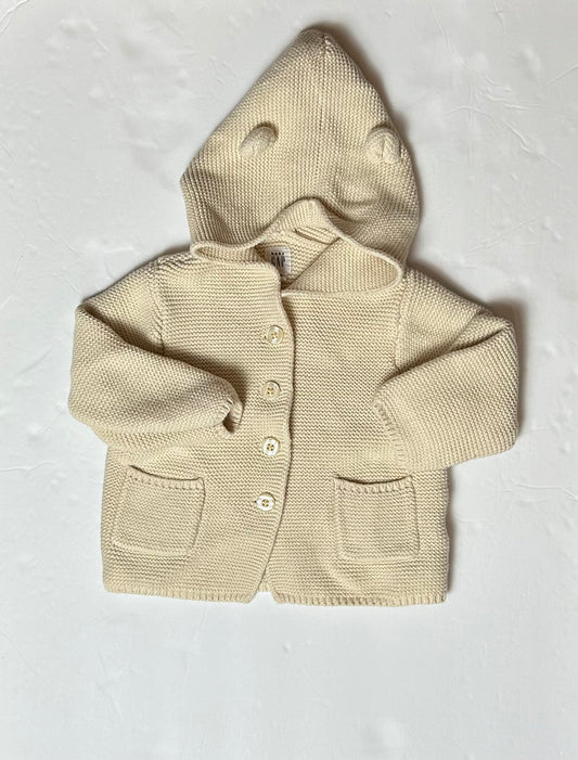 Baby Gap Cream Knit Cardigan 12-18M