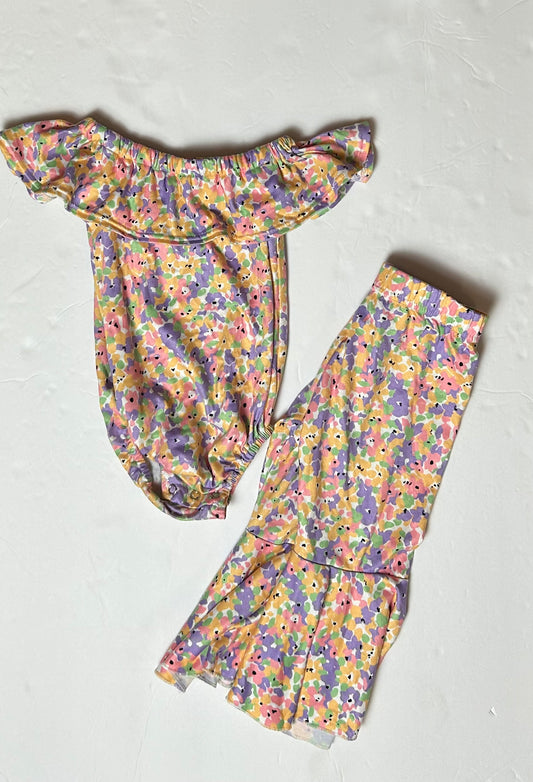 Bailey’s Blossoms 2Pc Floral Pant Set 9-12M