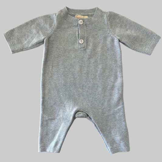 Baby Gap Light Blue Sweater Jumpsuit 0-3M