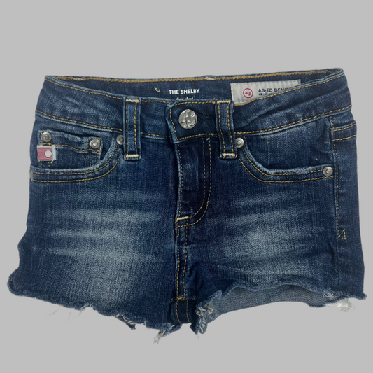 AG Kids Shelby Fray Denim Shorts 18M