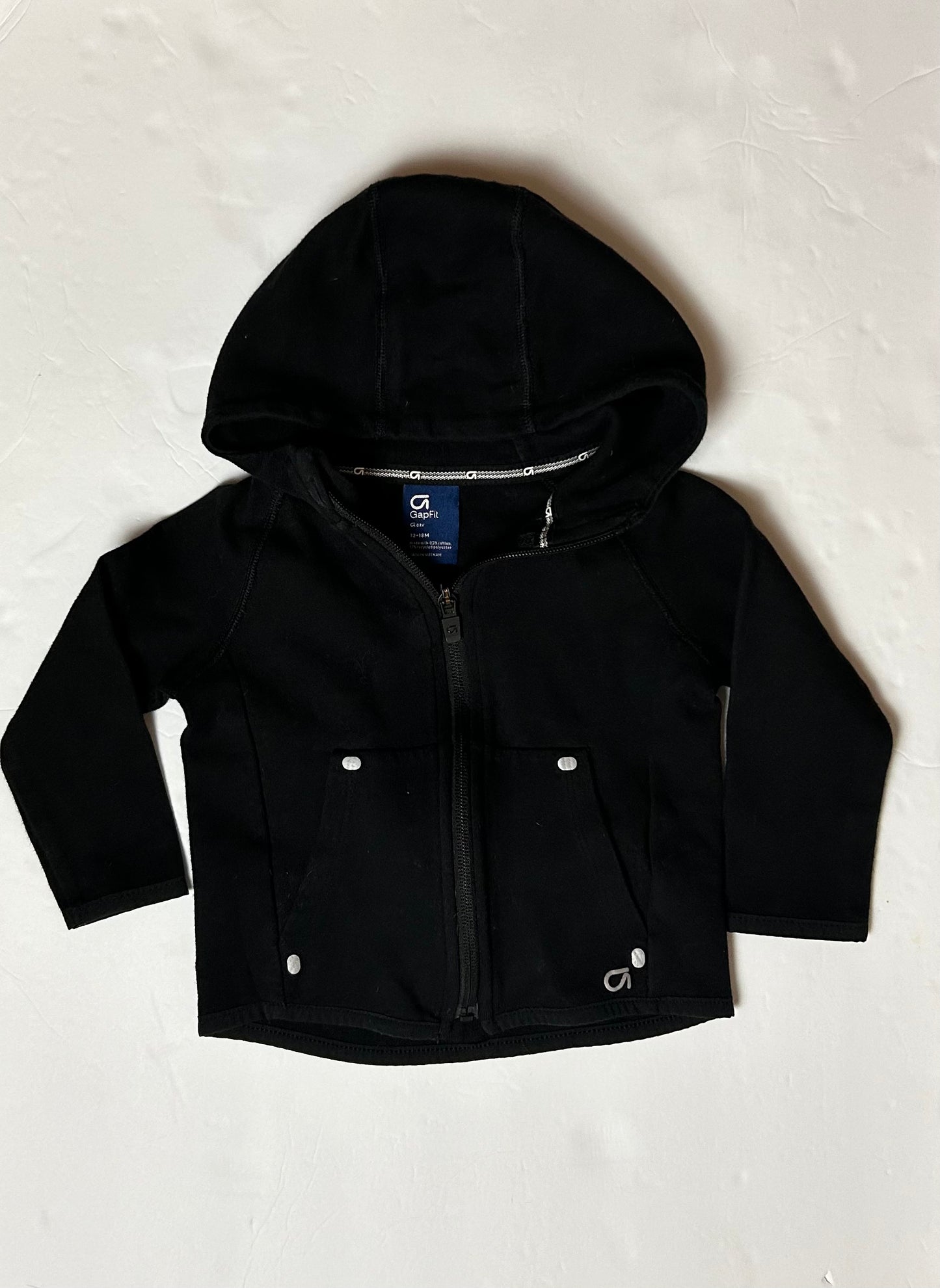 Gap Fit Black Zip Jacket 12-18M