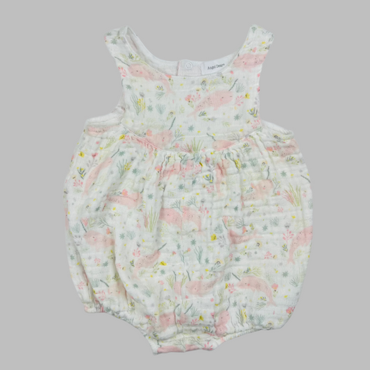 Angel Dear Narwhal Print Bubble Romper 12-18M