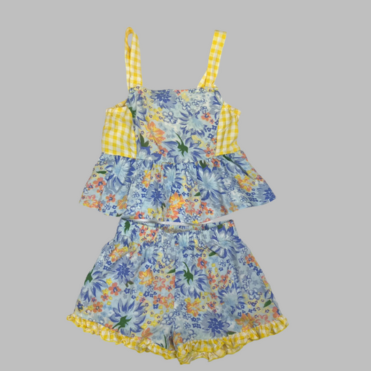 Btween 2 pc Spring Floral Short Set 5T