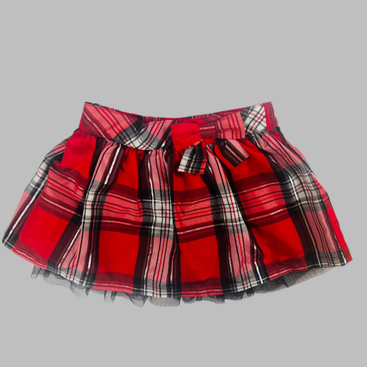 Sonoma Plaid Holiday Skort 3T