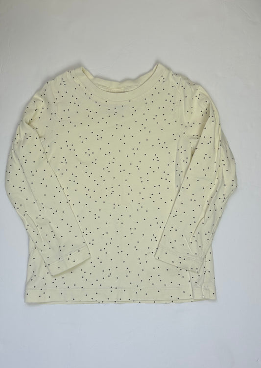 Hanna Andersson LS Cream Top 4T