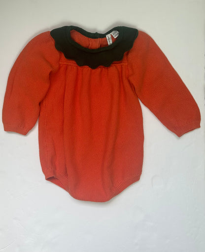 Janie and Jack Pumpkin Onesie 18-24M
