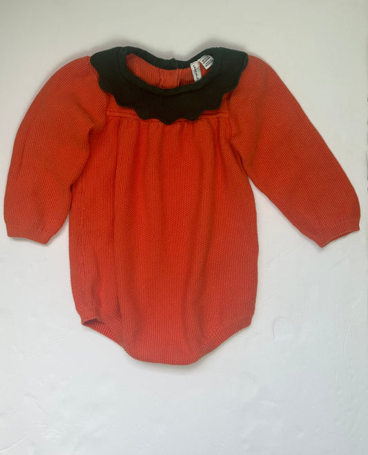 Janie and Jack Pumpkin Onesie 18-24M
