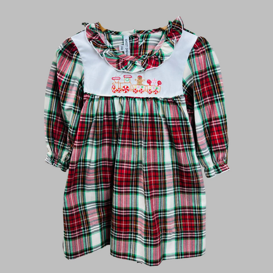 Sweet Dreams Holiday Plaid Dress 24M