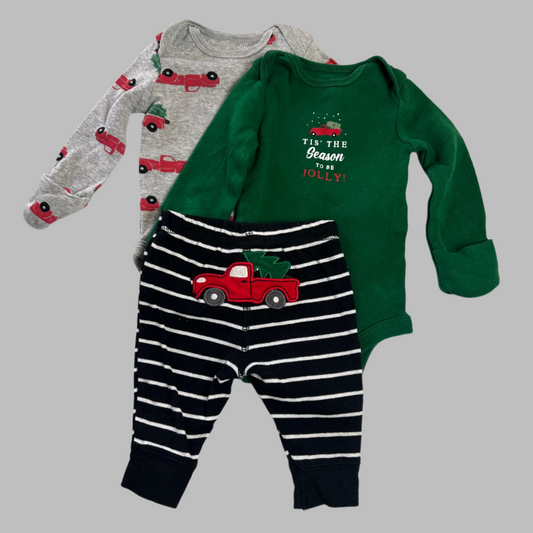 Carter's 3 Piece Holiday Set NB
