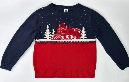 Janie & Jack Holiday Train Sweater 4T